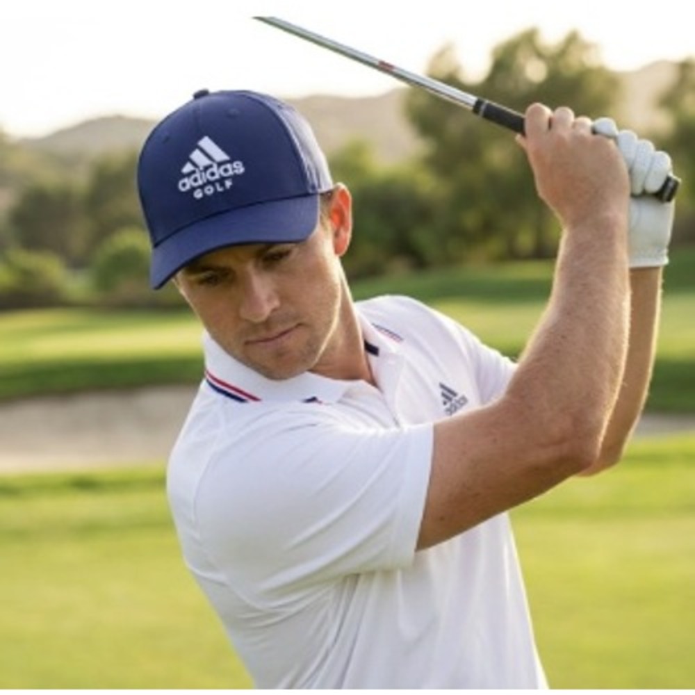 Adidas Golf AeroReady Performance Navy Hat Baseball Cap Adjustable Clubhouse EUC